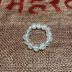 Rose Quartz Beaded Ring